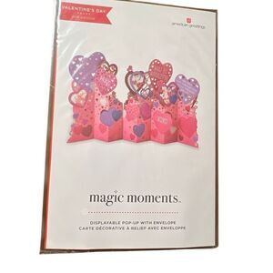 Pop-up Valentine’s Day Card American Greetings "Magic Moments" Displayable New